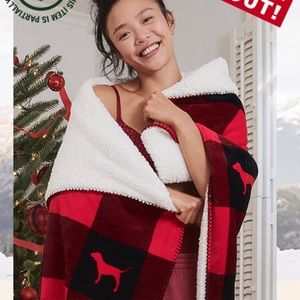 Brand new pink Sherpa blanket